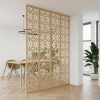 Composición mural con paneles geométricos modulares de diseño moderno