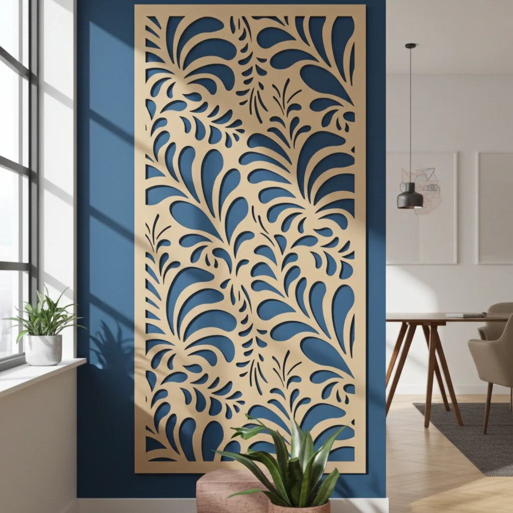 paneles decorativos geométricos para pared

panel decorativo con diseño floral para pared

panel de pared con hojas decorativas