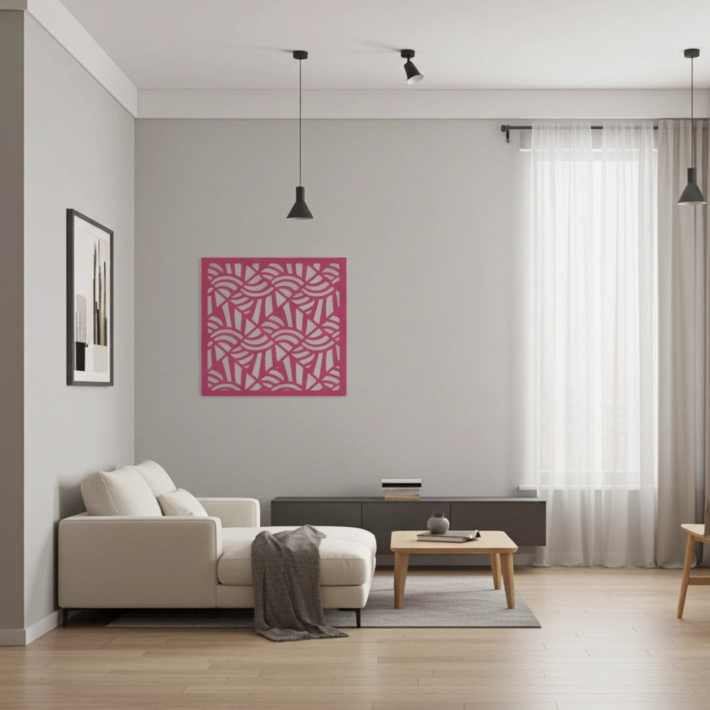 Panel ornamental geométrico para decoración interior